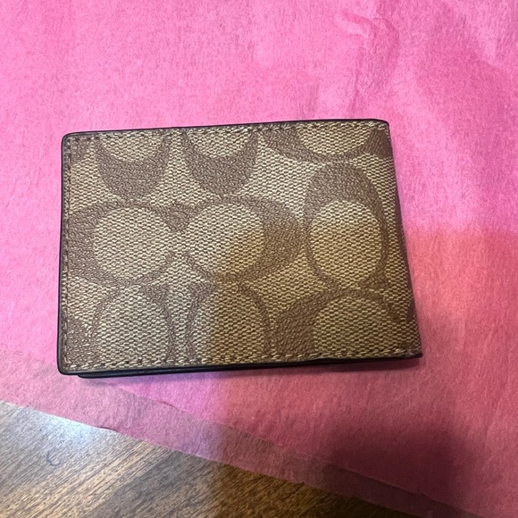 New Without Tags Coach Signature Brown Wallet - Picture 2 of 7